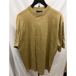 Raffi NEW Men's Crew Neck 100% Mercerized Cotton Short Sleeve Tee‎ in Acorn Sz L